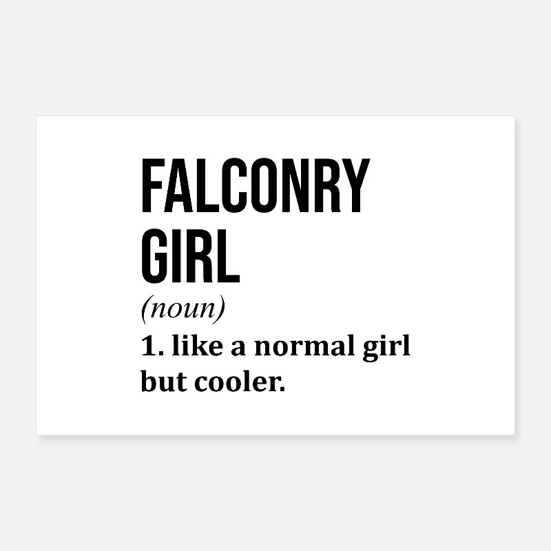 Falconry Poster 24" x 16" (60x40 cm)