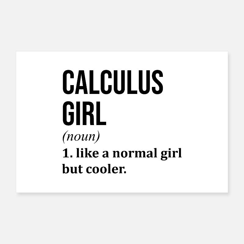 Calculus Poster 24" x 16" (60x40 cm)
