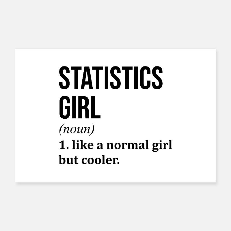 statistiques Poster 60 x 40 cm