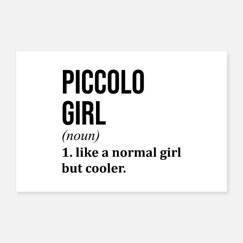 Piccoloflöte Poster 60x40 cm