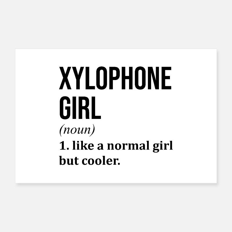 Xylophon Poster 60x40 cm