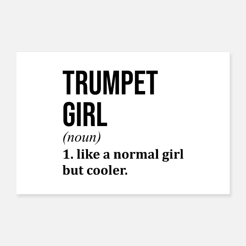 Trompete Poster 60x40 cm