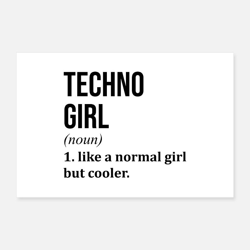 Techno Poster 60x40 cm