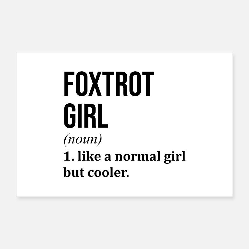 Foxtrott Poster 60x40 cm