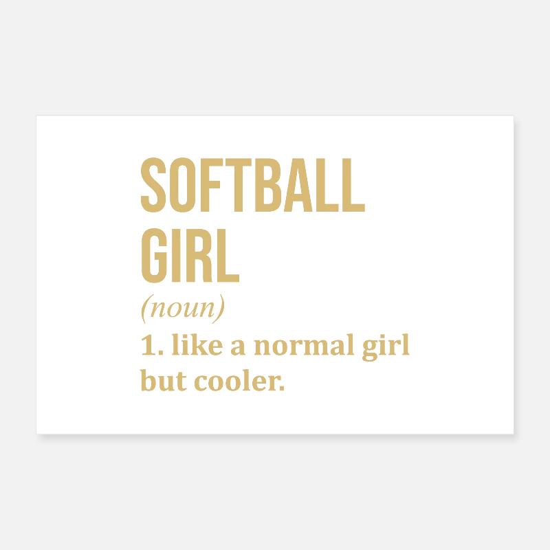 softball Poster 60 x 40 cm