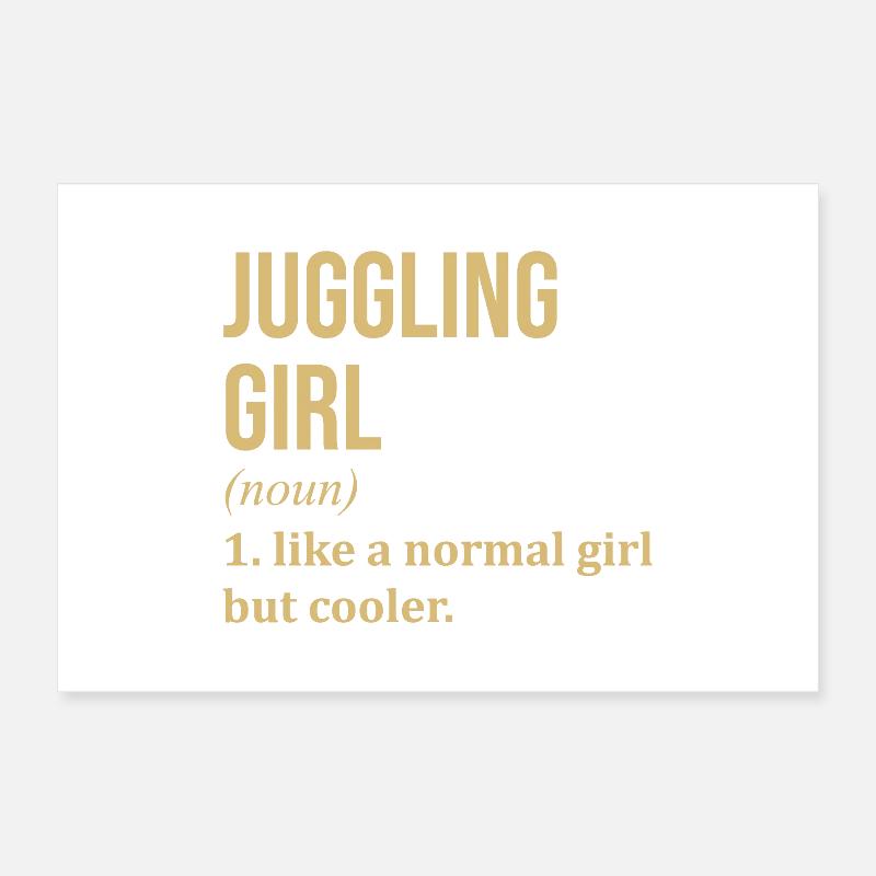 Jonglage Poster 60x40 cm