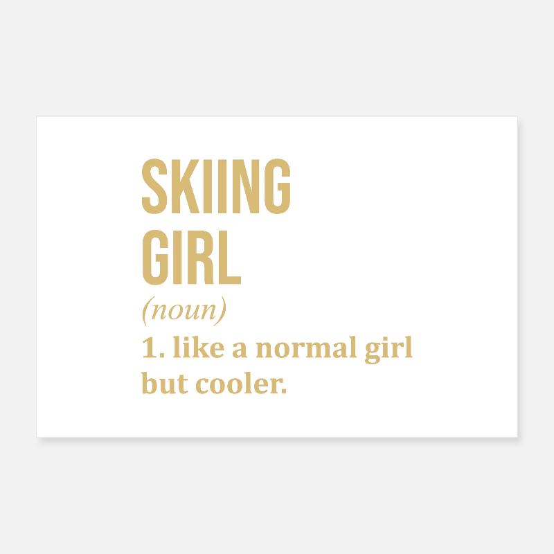 Ski Poster 60 x 40 cm