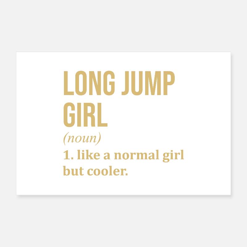 Long Jump Poster 24" x 16" (60x40 cm)