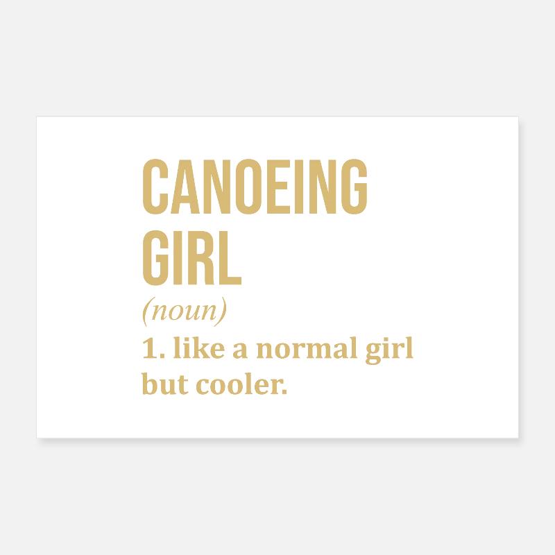 canoë Poster 60 x 40 cm