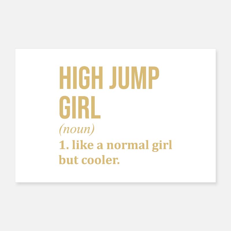 High Jump Poster 24" x 16" (60x40 cm)