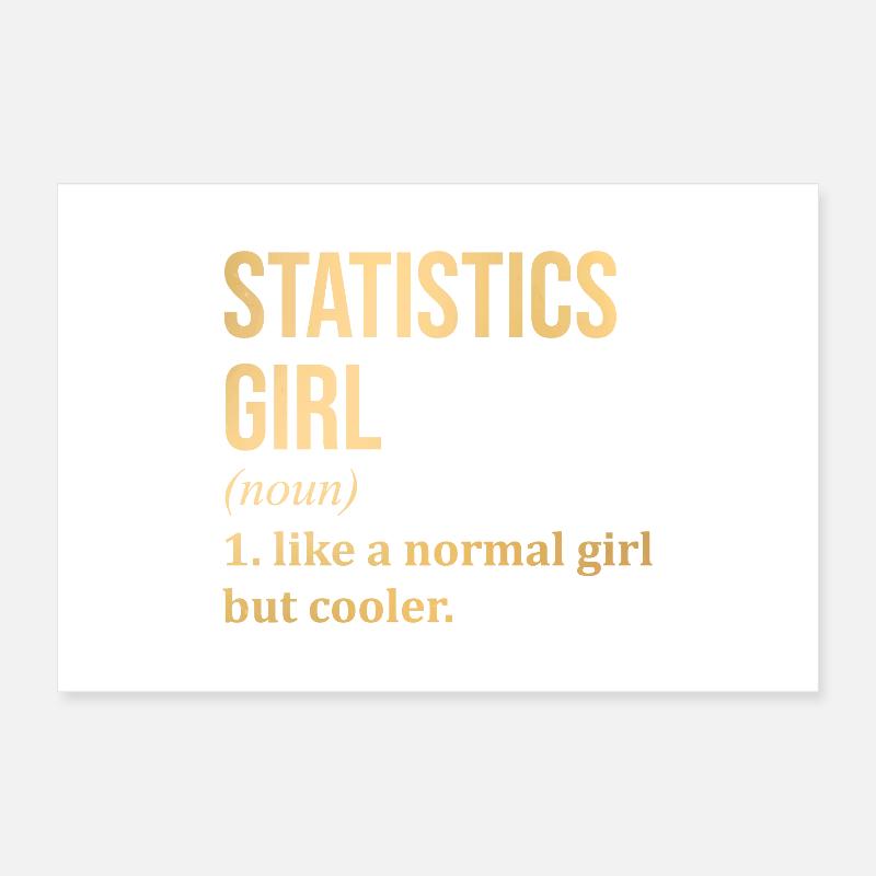 Statistik Poster 60x40 cm
