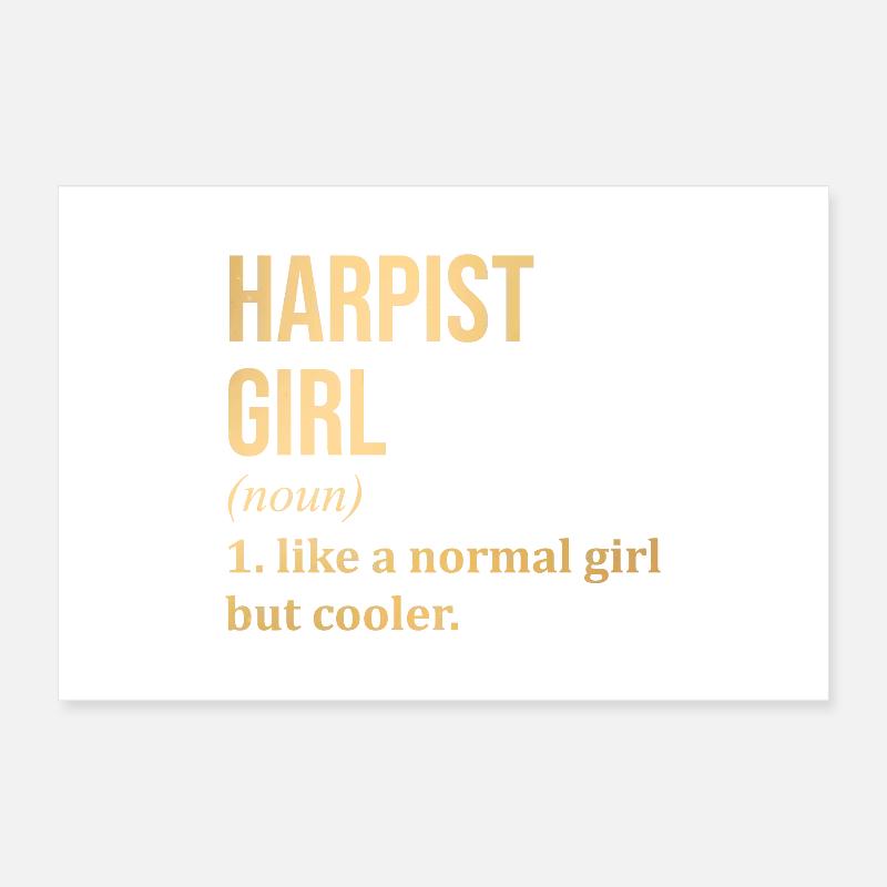 Harfe Poster 60x40 cm