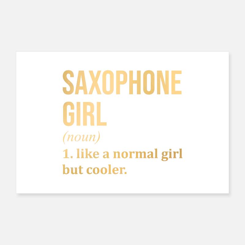 Saxophon Poster 60x40 cm