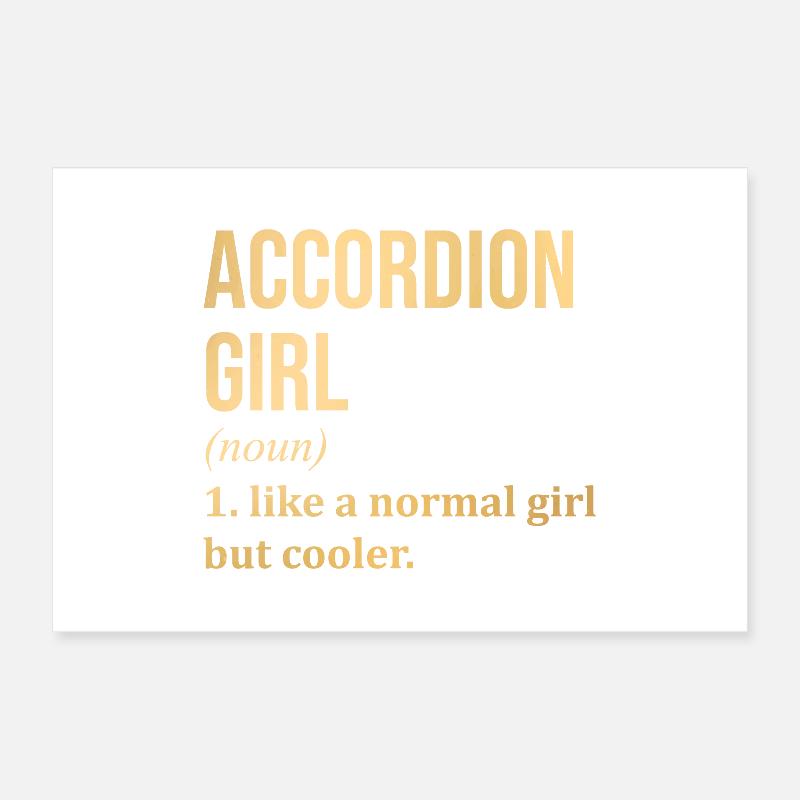 accordéon Poster 60 x 40 cm