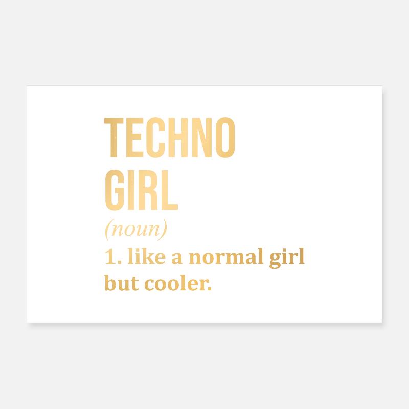 Techno Poster 60x40 cm