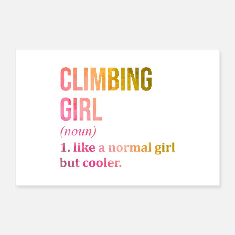 escalade Poster 60 x 40 cm