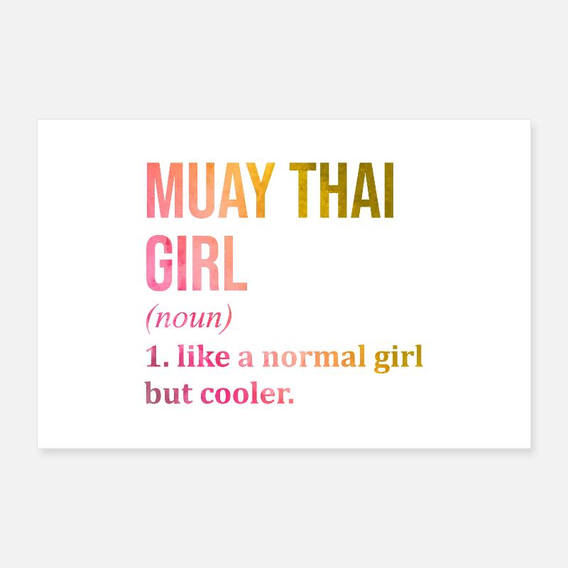Muay Thai Poster 60x40 cm