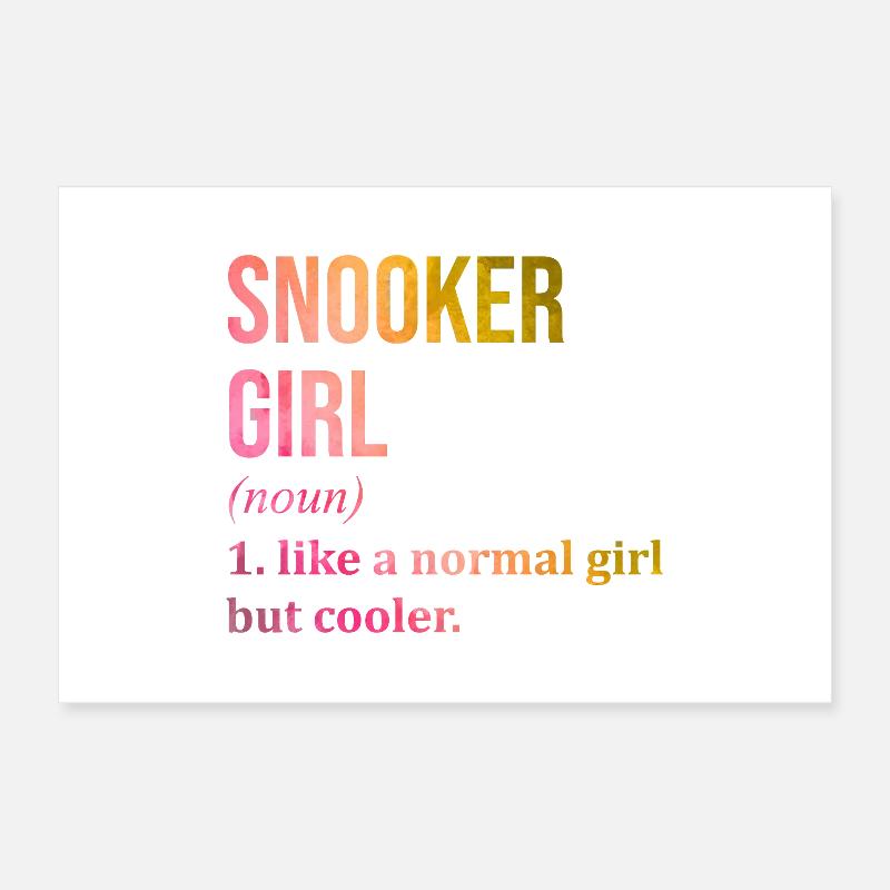 Snooker Poster 24" x 16" (60x40 cm)