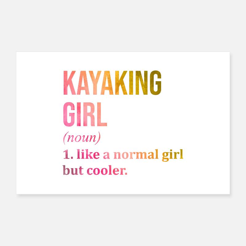 Kayaking Poster 24" x 16" (60x40 cm)