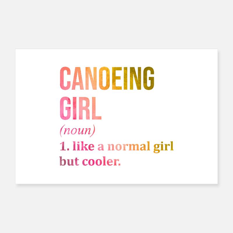 Canoeing Poster 24" x 16" (60x40 cm)