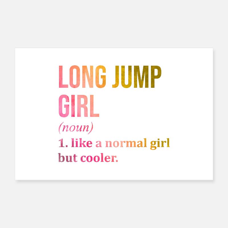 Long Jump Poster 24" x 16" (60x40 cm)