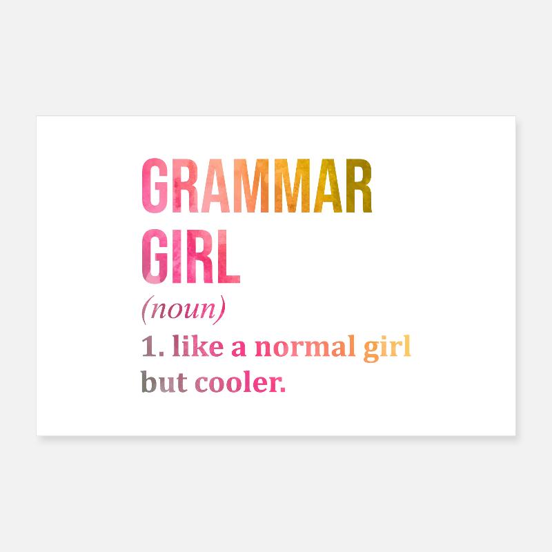 Grammatik Poster 60x40 cm