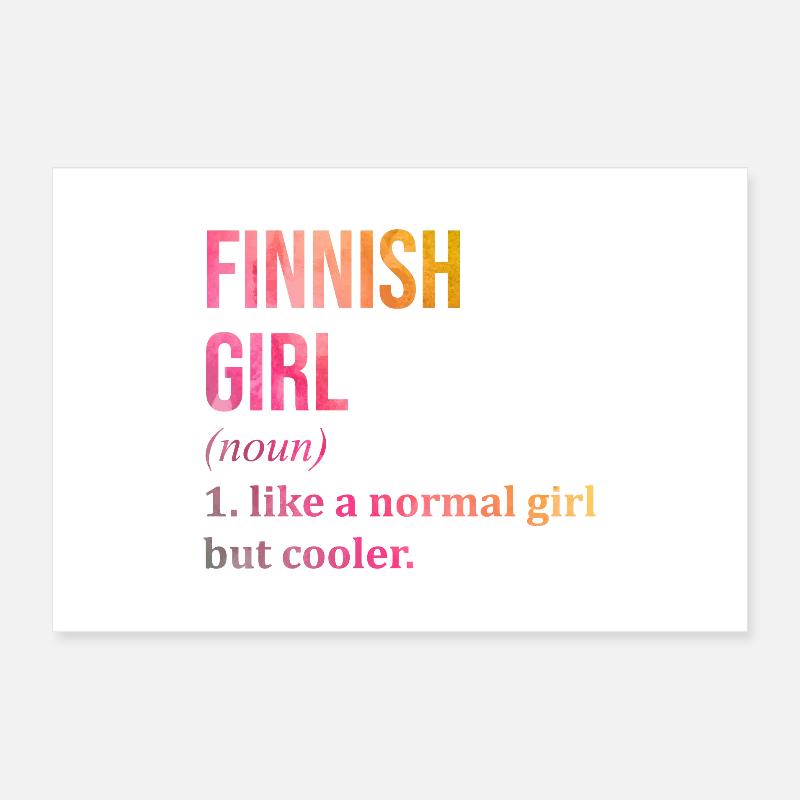 Finlande Poster 60 x 40 cm
