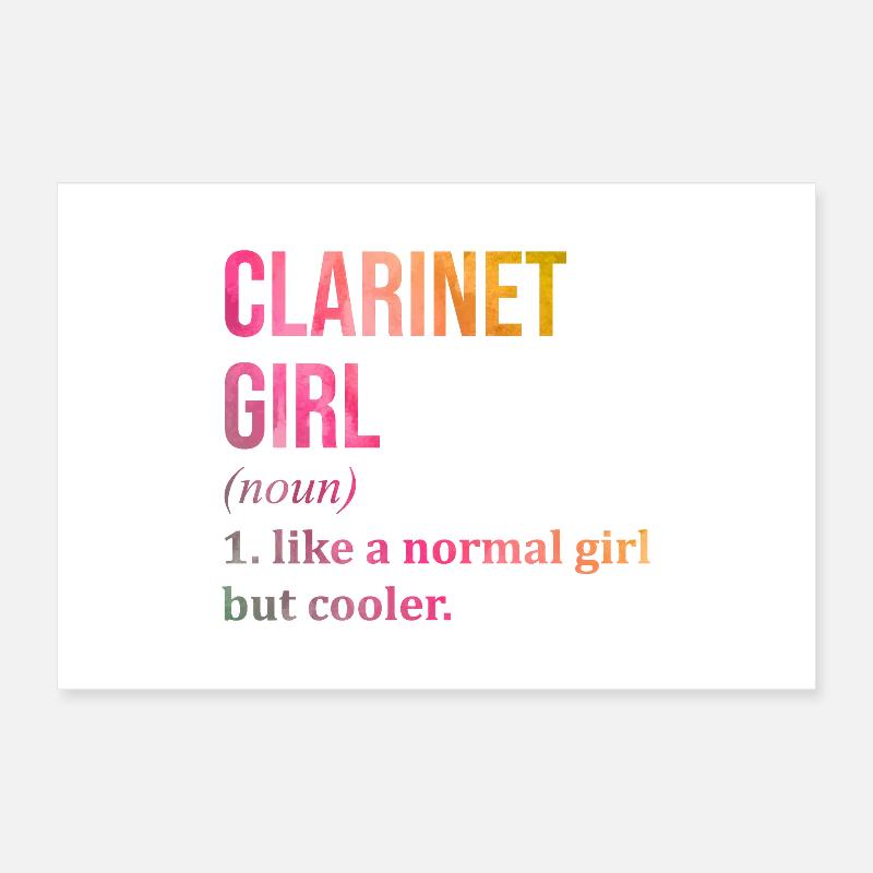 clarinette Poster 60 x 40 cm