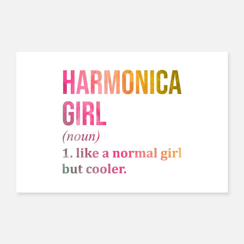 Mundharmonika Poster 60x40 cm