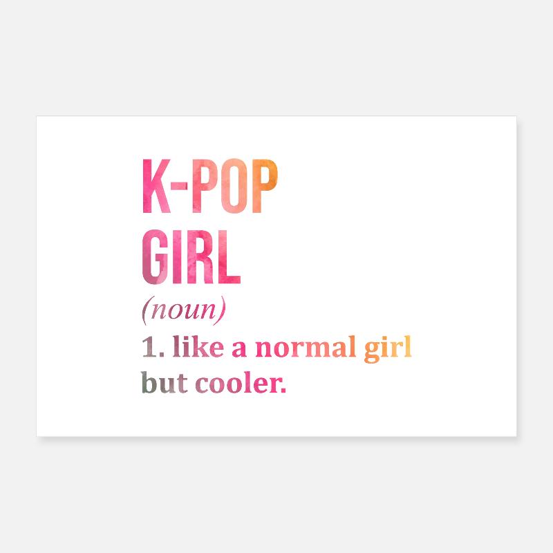 k pop Poster 60x40 cm