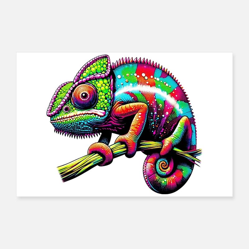 Caméléon Poster 60 x 40 cm