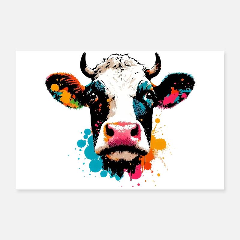 Vache Poster 60 x 40 cm