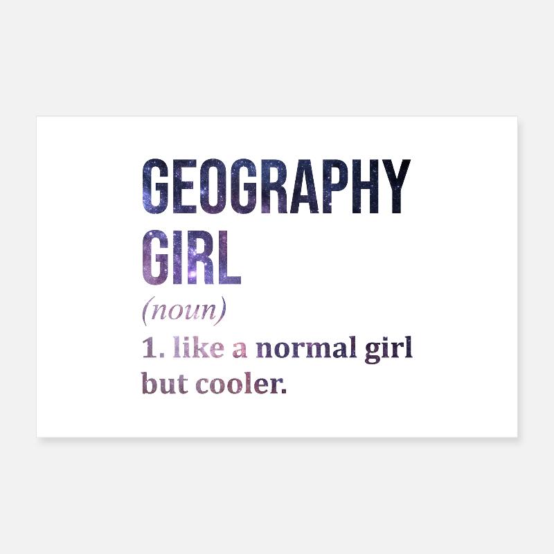 Geography Poster 24" x 16" (60x40 cm)