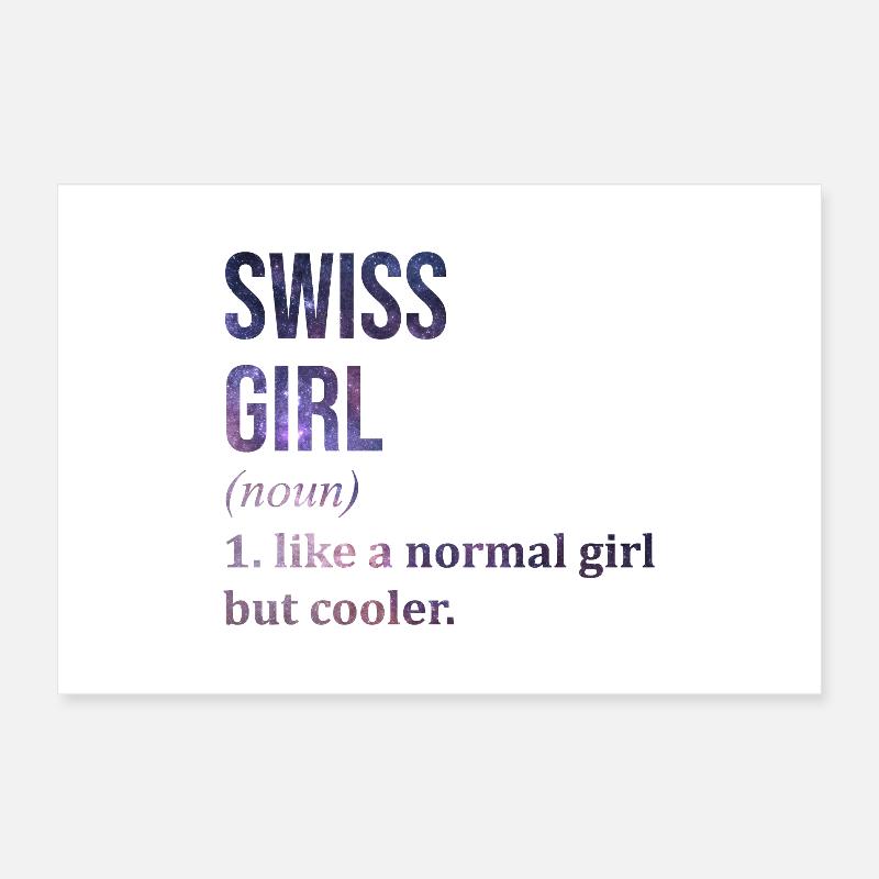 Schweiz Poster 60x40 cm