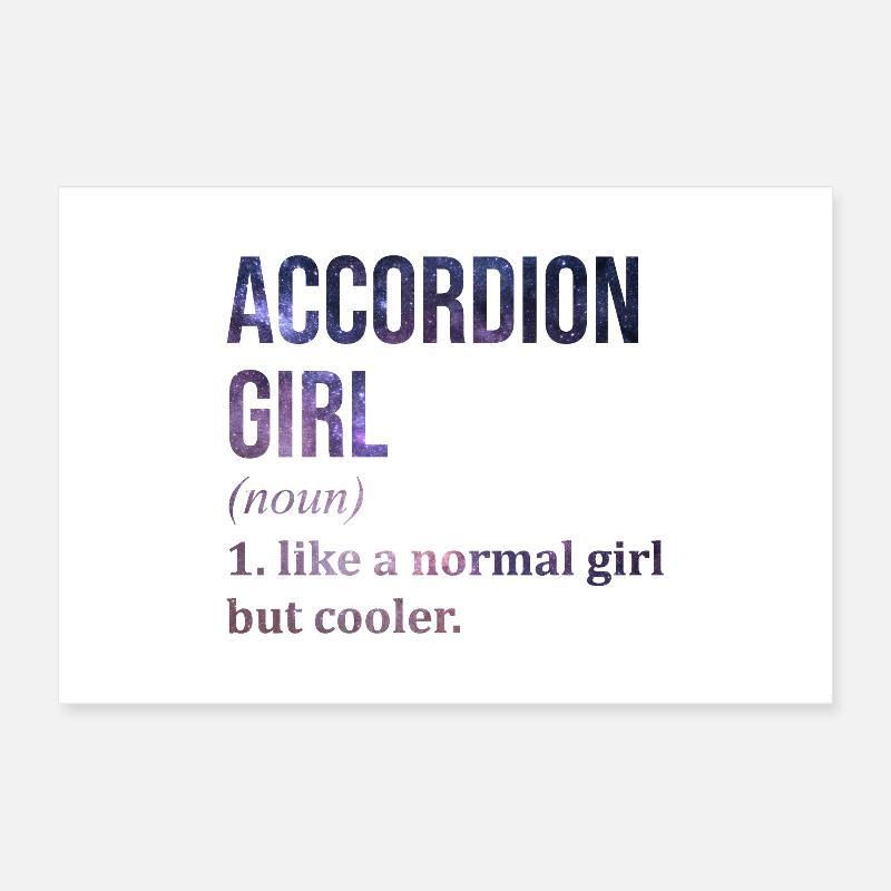 accordéon Poster 60 x 40 cm