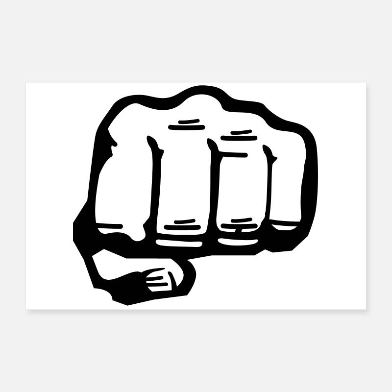 fist Poster 24" x 16" (60x40 cm)