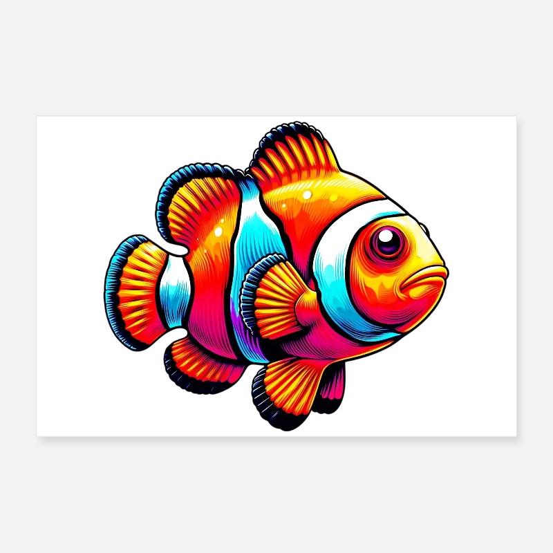 Clownfish Poster 24" x 16" (60x40 cm)