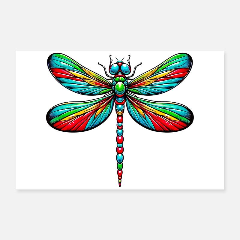 Libellule Poster 60 x 40 cm