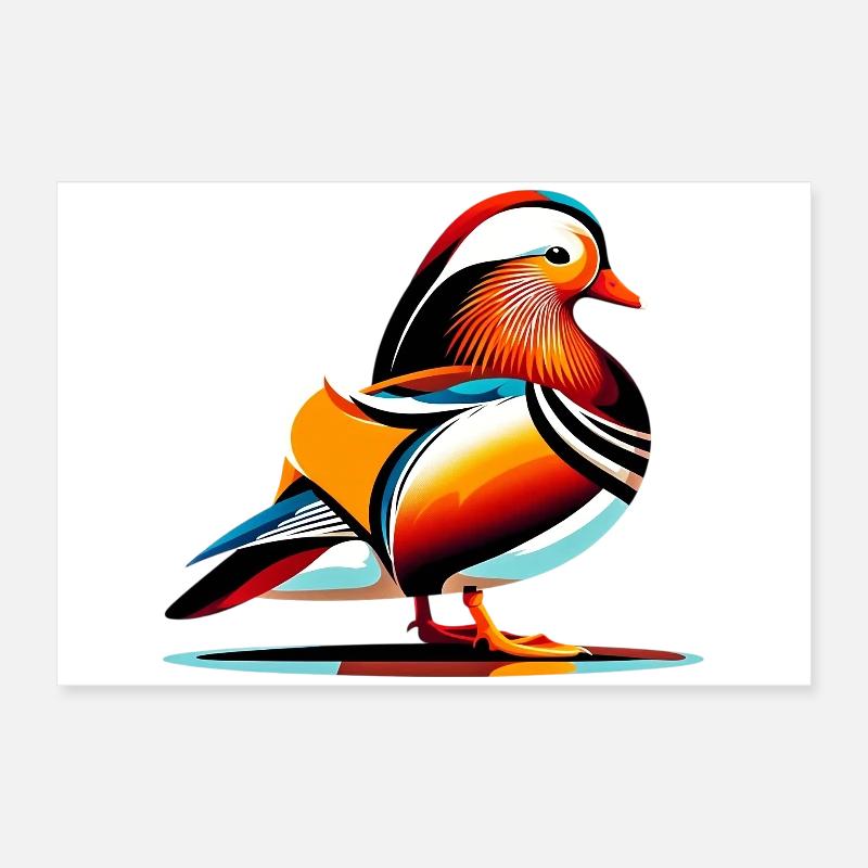 Mandarinente Poster 60x40 cm