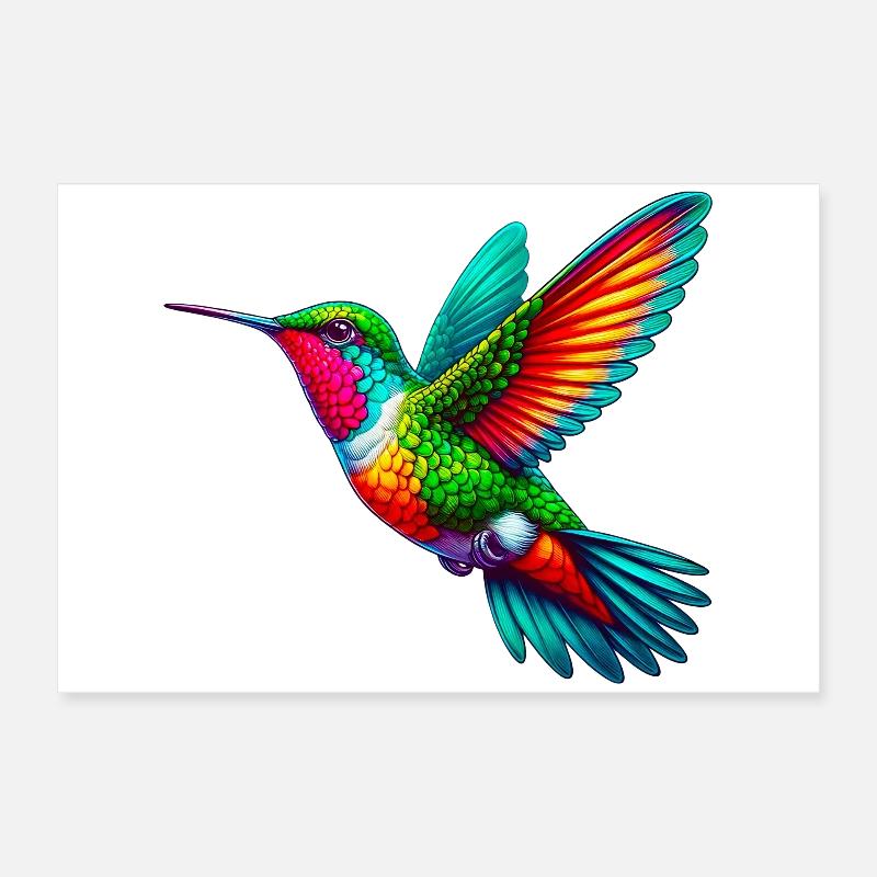 Hummingbird Poster 24" x 16" (60x40 cm)