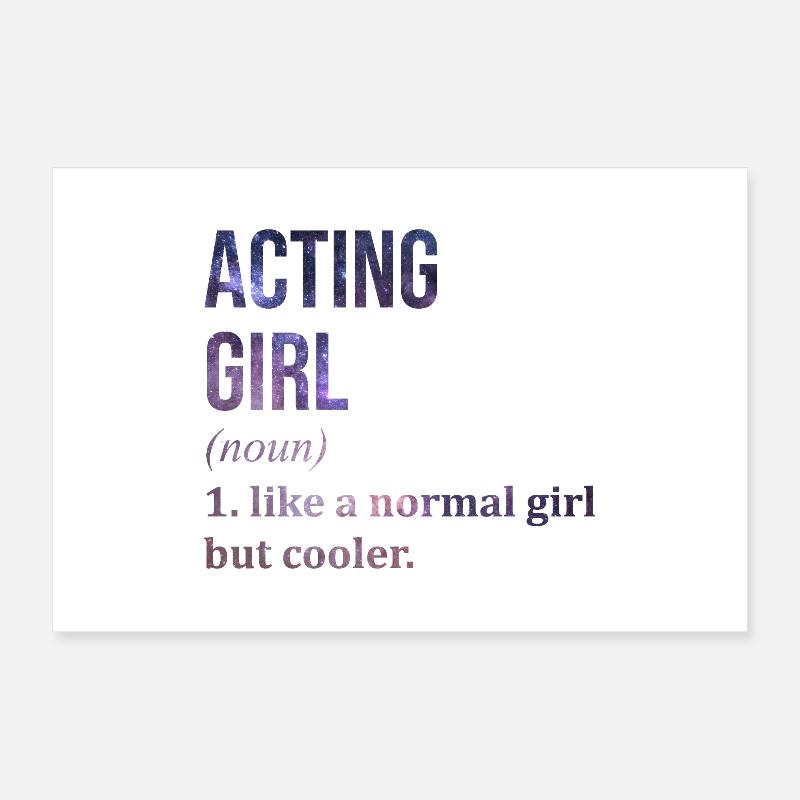 Schauspiel Schauspiel Schauspiel Poster 60x40 cm