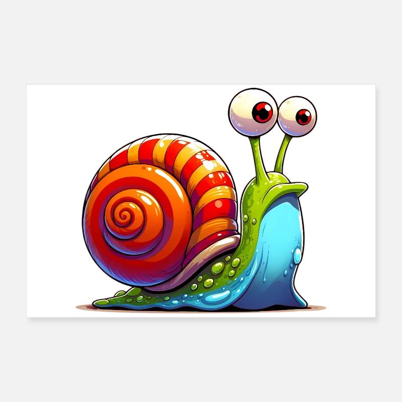 Schnecke Poster 60x40 cm