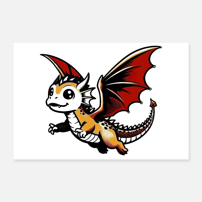 Drache Poster 60x40 cm