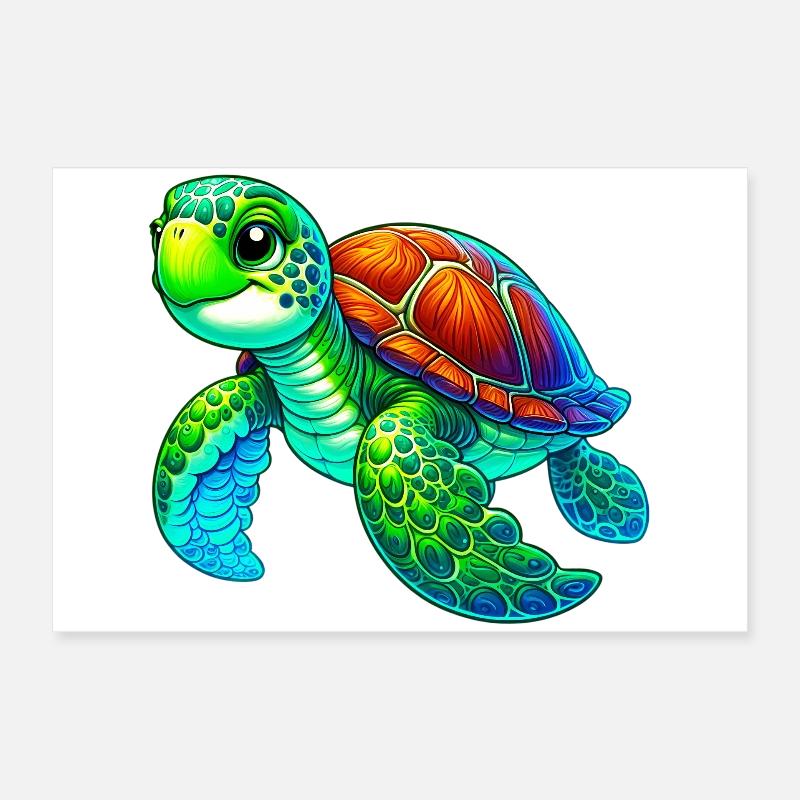 Turtle Poster 24" x 16" (60x40 cm)