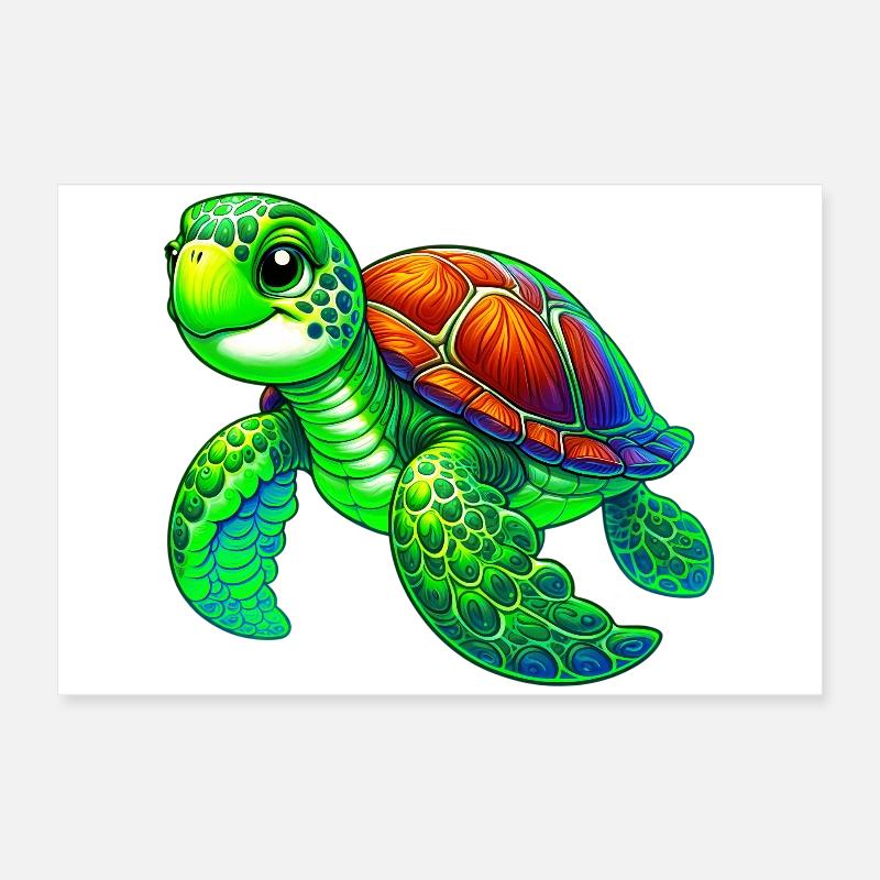 Schildkröte Poster 60x40 cm