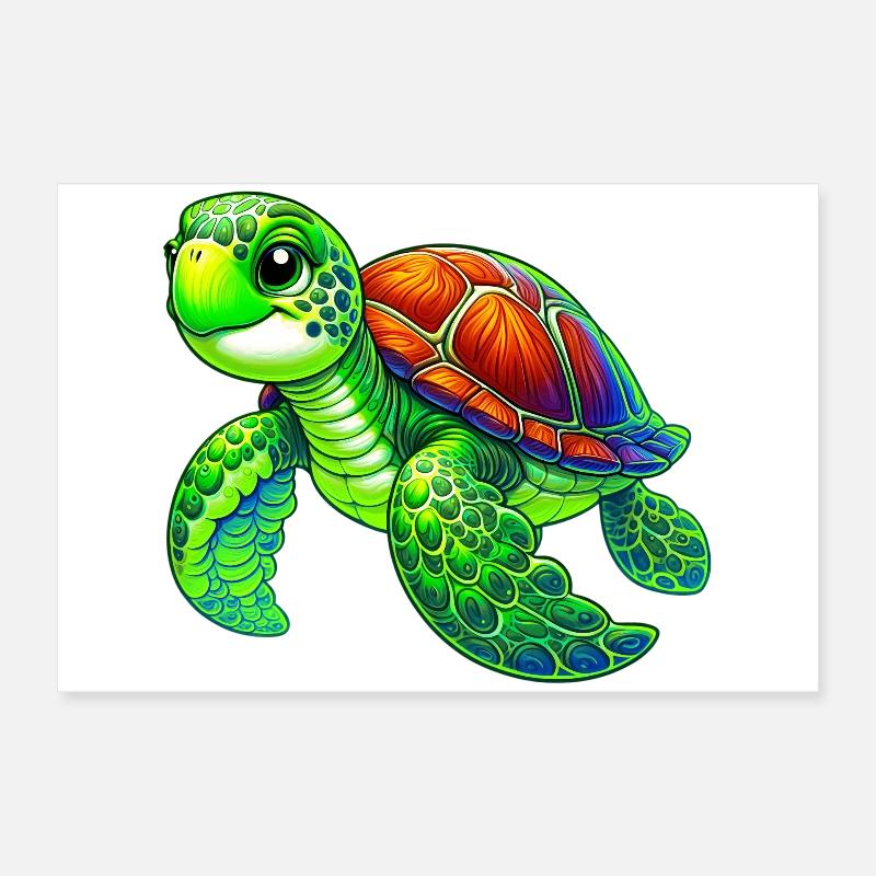 Schildkröte Poster 60x40 cm