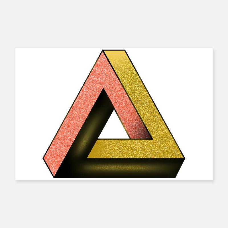 Triangle de Penrose Poster 60 x 40 cm