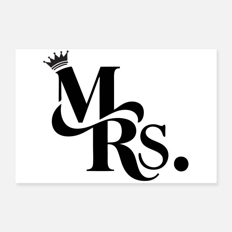 Mrs. & Krone, customizable Poster 24" x 16" (60x40 cm)