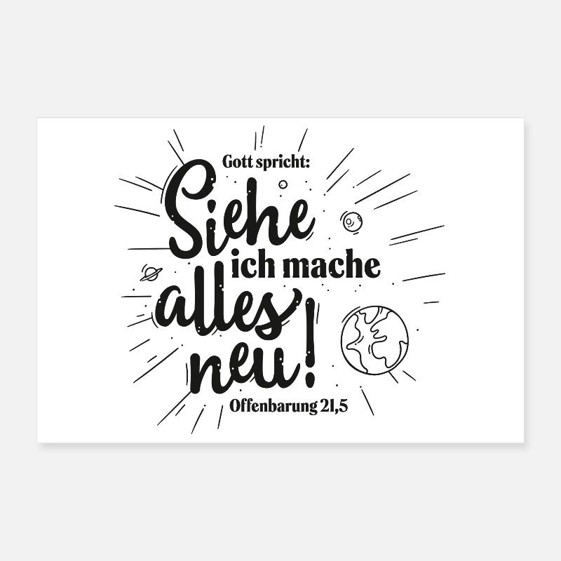 Behold, I make all things new Poster 24" x 16" (60x40 cm)