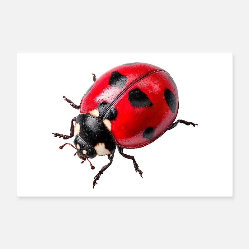 Ladybugs are also called ladybugs Poster 24" x 16" (60x40 cm)